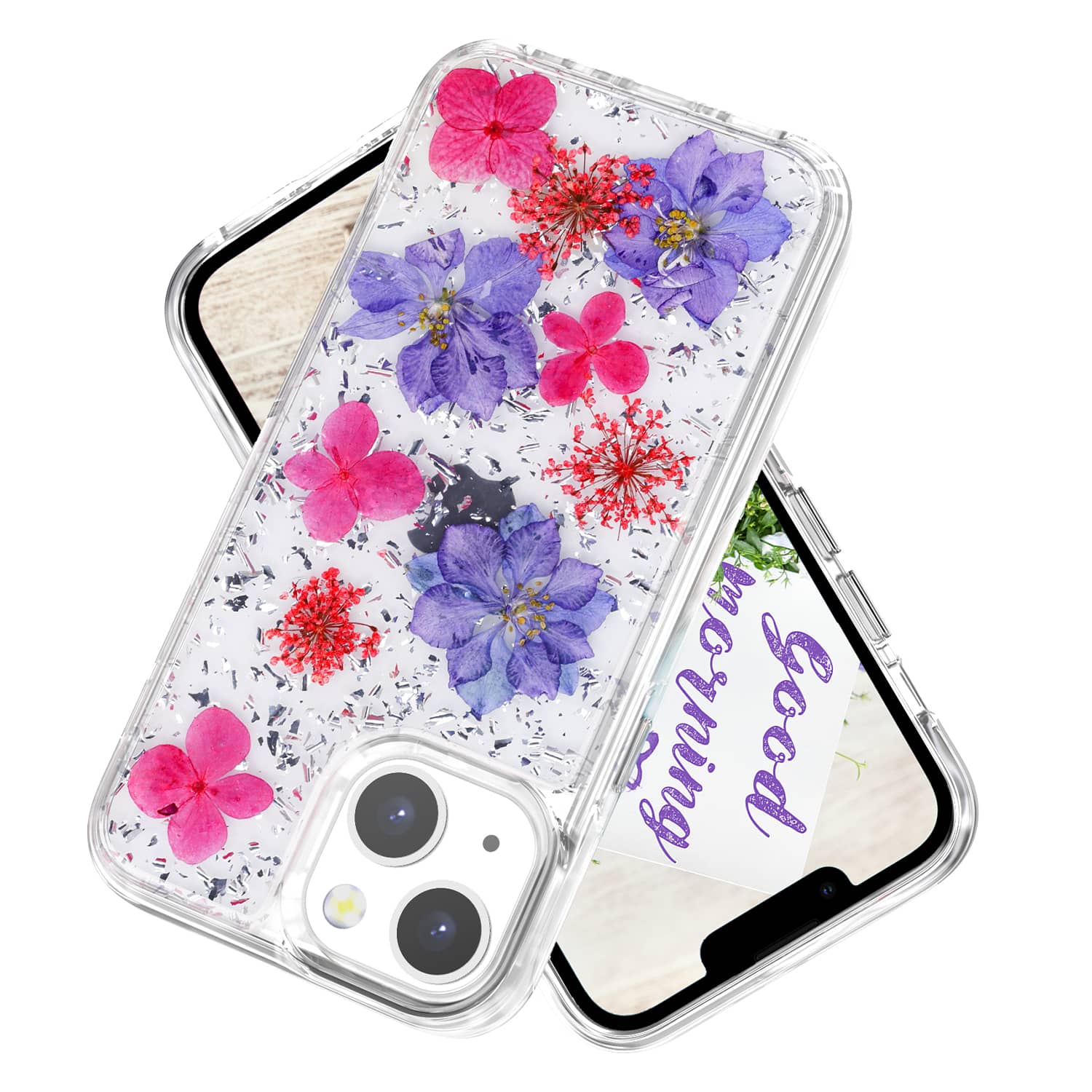 <strong>iPhone 13 mini 銀紫手機殼</strong>