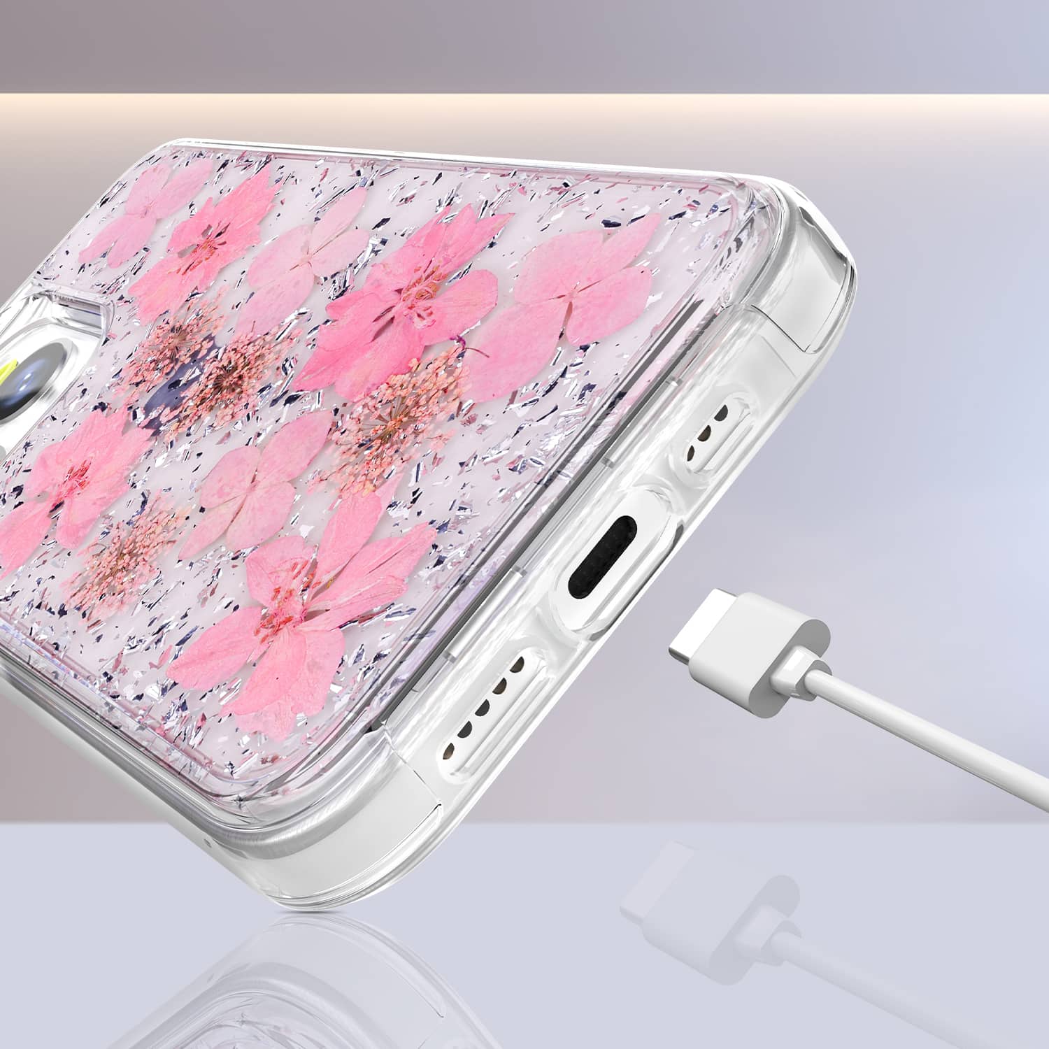 <strong>iPhone13 Pro 銀粉手機殼</strong>
